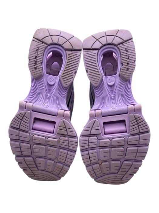 Balenciaga Shoe Size 37 Purple & Black Synthetic Meteorite Round Toe Sneakers Purple & Black / 37
