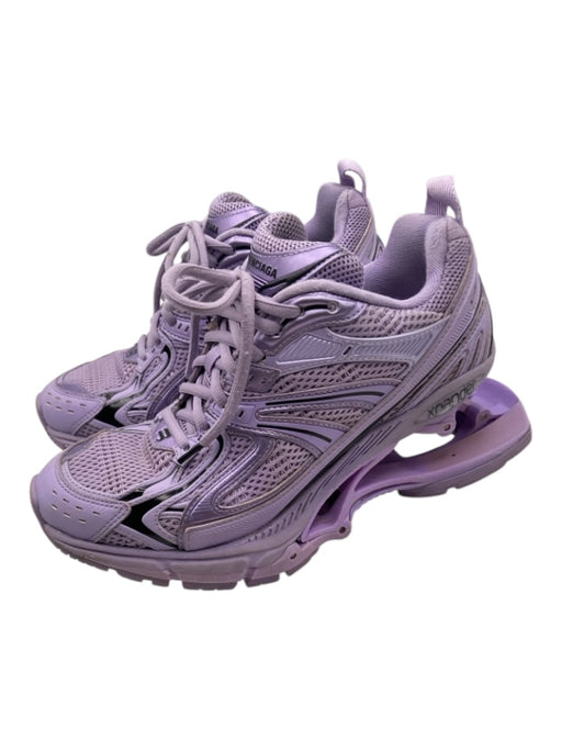 Balenciaga Shoe Size 37 Purple & Black Synthetic Meteorite Round Toe Sneakers Purple & Black / 37
