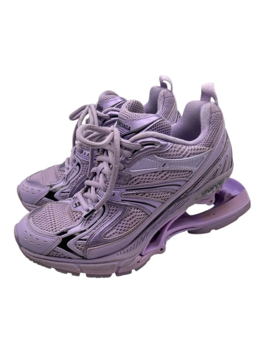 Balenciaga Shoe Size 37 Purple & Black Synthetic Meteorite Round Toe Sneakers Purple & Black / 37