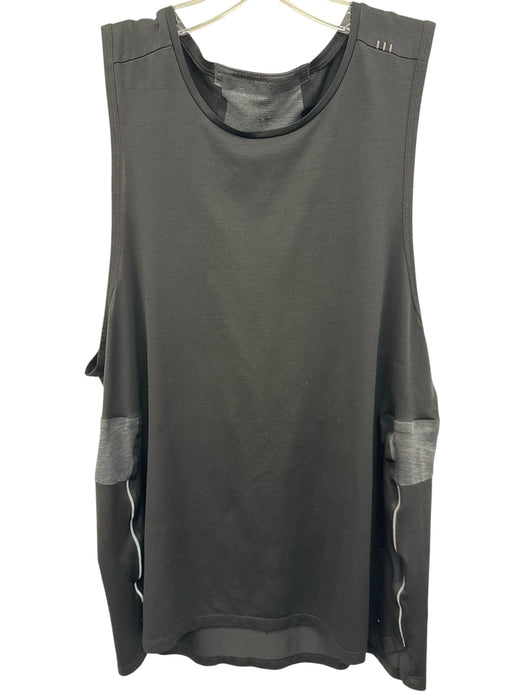 Lululemon Size Est L Black Solid Athleisure Men's Short Sleeve Black / Est L