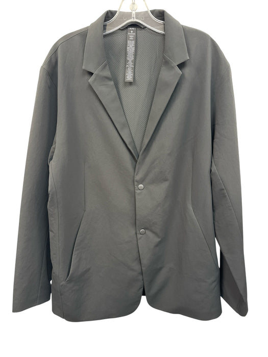 Lululemon Size XL Gray Polyester Solid Buttons Men's Jacket Gray / XL