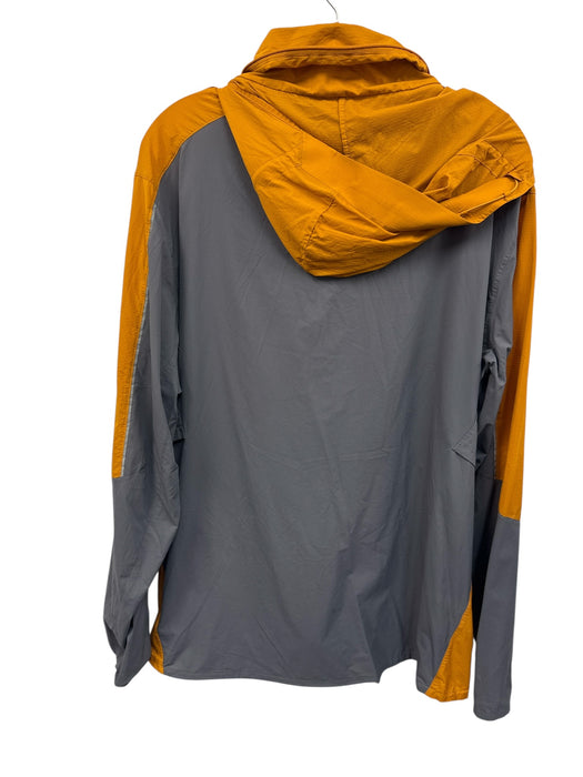 Lululemon AS IS Size XL Orange & Gray Nylon Solid Hoodie Men's Jacket Orange & Gray / XL