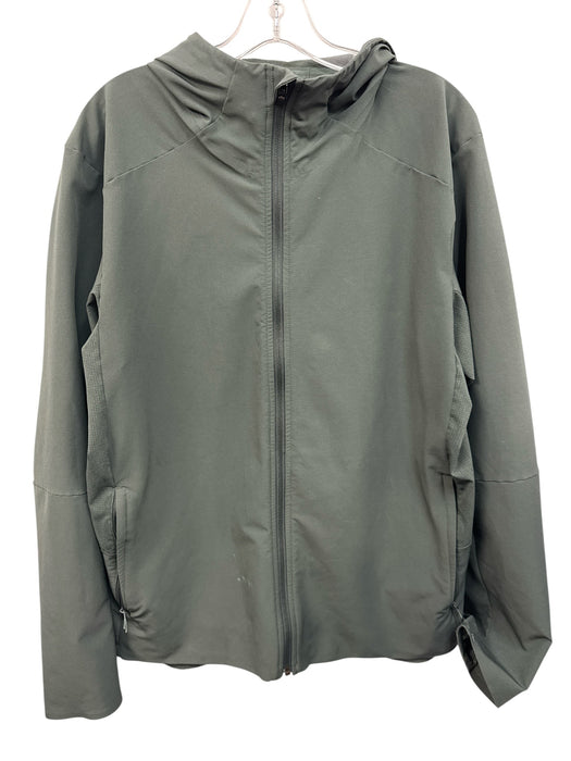 Lululemon AS IS Size L Green Nylon Solid Hoodie Men's Jacket Green / L