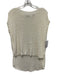 ATM Size XS Cream White Cotton Blend Knit Cap Sleeve Wide Neck Boxy Top Cream White / XS