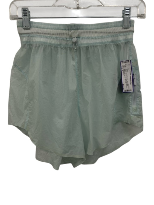 Lululemon Size 4 Aqua Blue Nylon Semi Sheer Elastic & Drawstring Waist Shorts Aqua Blue / 4