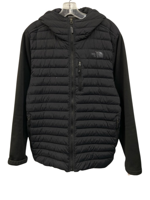 The North Face Size L Black Nylon Quilted Zip Up Men's Jacket Black / L