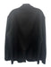 Versace Collection Black Cotton Blend Solid Patch Pocket 2 Button Men's Blazer Black / 54
