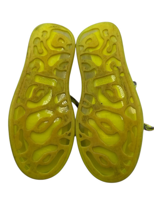 Alexander McQueen Shoe Size 37.5 Green, Purple, White Leather & Suede Sneakers Green, Purple, White / 37.5
