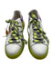 Alexander McQueen Shoe Size 37.5 Green, Purple, White Leather & Suede Sneakers Green, Purple, White / 37.5