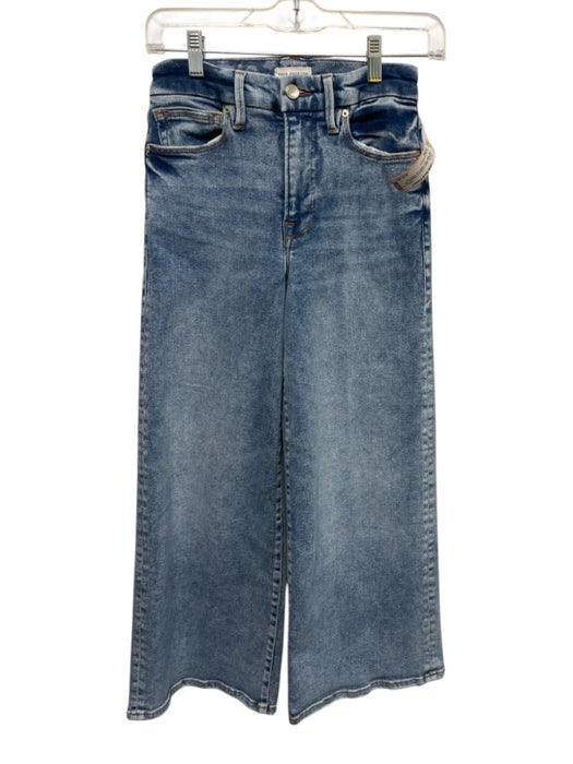 Good American Size 2/26 Medium Wash Cotton & Polyester Zip Fly High Rise Jeans Medium Wash / 2/26