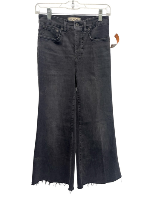 Madewell Size 25 Gray Wash Cotton & Polyester Zip Fly High Rise Wide Leg Jeans Gray Wash / 25