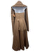 Michaelangelo Size 2 Taupe Brown & White Polyester Strapless Side Slit Gown Taupe Brown & White / 2