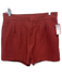 Rachel Comey Size 4 Burgundy Cotton Zip Fly Dart Detail Pockets Shorts Burgundy / 4