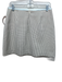 Self-Portrait Size 6 Beige, Black, Multi Polyester Front Pockets Grid Skirt Beige, Black, Multi / 6
