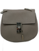Chloe Gray Pebbled Leather Silver Hardware Turn Lock Closure Envelope Bag Gray / S