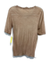 Humanoid Size L Beige Cotton Thin Heathered T-Shirt Top Beige / L