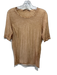 Humanoid Size L Beige Cotton Thin Heathered T-Shirt Top Beige / L