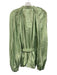 Acler Size 6 Sage green Linen Blend Long Balloon Sleeve Trim Detail Belt Inc Top Sage green / 6