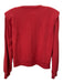 Mother Size Medium Red Cotton Shoulder Pads Long Sleeve Sweatshirt Sweater Red / Medium