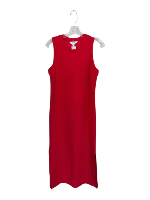 Spanx Size S Red Modal Blend Sleeveless Side Slits Maxi Dress Red / S