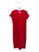 Spanx Size S Red Modal Blend Short Sleeve Side Slits Maxi Dress Red / S
