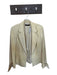 RENE RUIZ Size 6 Tan Suede Long Sleeve Lapel Open Front Lined Jacket Tan / 6