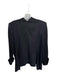theysken's theory Size 36/2 Black Ramie Long Sleeve Lapel Back pleats Jacket Black / 36/2