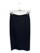 St. John Knits Size 4 Black Wool Elastic Waist Midi Skirt Black / 4