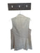 Club Monaco Size M Oatmeal Linen Blend Sleeveless Double Breast Long Jacket Oatmeal / M