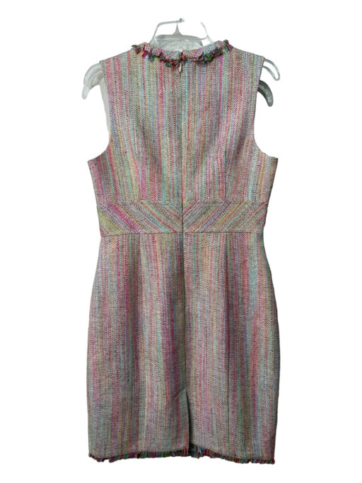 Trina Turk Size 10 Multicolor Silk Fringe Detail Sleeveless Dress Multicolor / 10