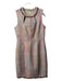 Trina Turk Size 10 Multicolor Silk Fringe Detail Sleeveless Dress Multicolor / 10