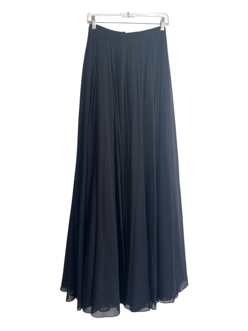 Halston Heritage Size 2 Black Polyester layered Strapless Zipper Closure Skirt Black / 2