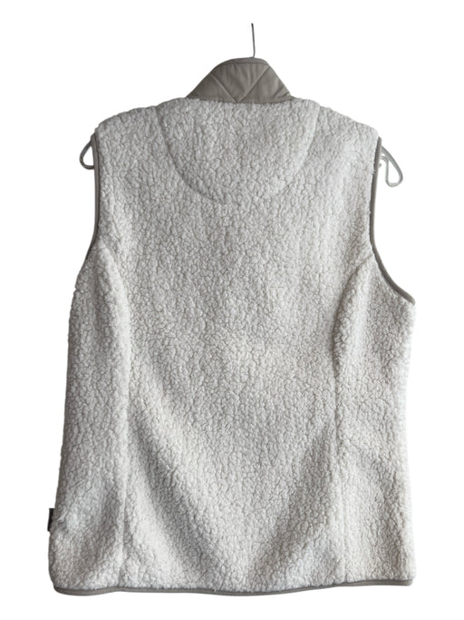 Royal robbins Size M Cream Recycled Polyester Fleece Zipper Vest Jacket Cream / M