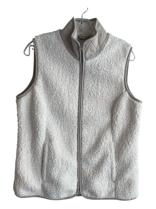 Royal robbins Size M Cream Recycled Polyester Fleece Zipper Vest Jacket Cream / M