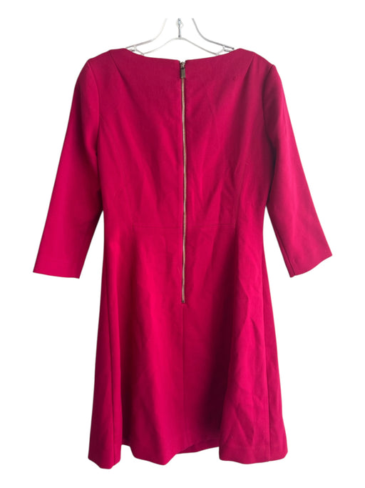 Vince Camuto Size 6 Red Missing Fabric Tag Back Zip Round Neck 3/4 Sleeve Dress Red / 6