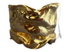 Karine Sultan Gold Gold Plated Foil Crumpled Adjustable Cuff Bracelet Gold