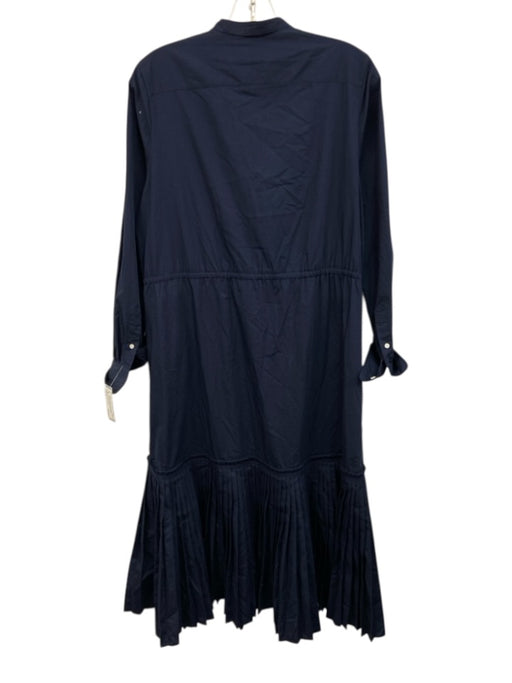 Polo Ralph Lauren Size 2 Navy Cotton Blend Long Sleeve Button Up Dress Navy / 2