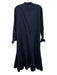 Polo Ralph Lauren Size 2 Navy Cotton Blend Long Sleeve Button Up Dress Navy / 2