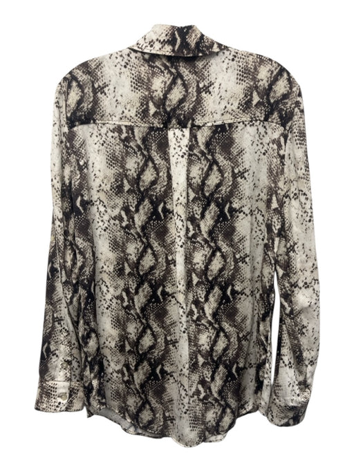 Le Superbe Size 2 snake print Polyester Long Sleeve Button Up & Collar Dress snake print / 2