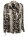 Le Superbe Size 2 snake print Polyester Long Sleeve Button Up & Collar Dress snake print / 2