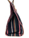 Tory Burch Navy, Pink & Tan Leather Tote Striped Logo shoulder bag Bag Navy, Pink & Tan