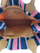 Tory Burch Navy, Pink & Tan Leather Tote Striped Logo shoulder bag Bag Navy, Pink & Tan