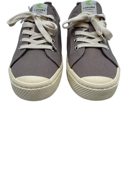 Cariuma Shoe Size 8.5 Grey & White Lace Up Low Top Shoes Grey & White / 8.5
