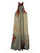 Bhanuni by Jyoti Size S White & Multi Print Abstract Print Halter Dress White & Multi Print / S