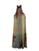 Bhanuni by Jyoti Size S White & Multi Print Abstract Print Halter Dress White & Multi Print / S