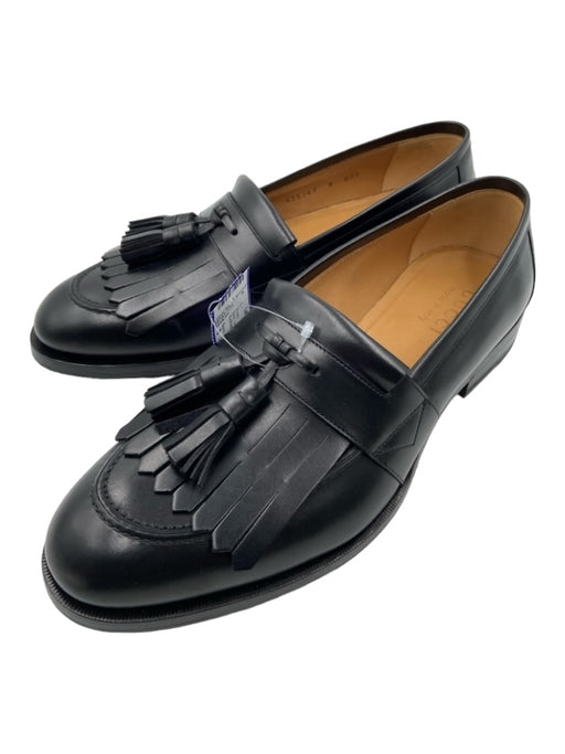 Gucci Shoe Size 8 Black Leather Tassel loafer Men's Shoes 8