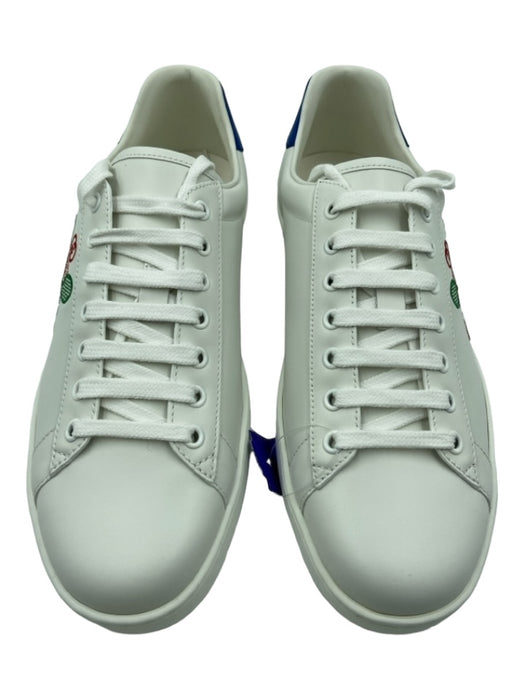 Gucci Shoe Size 8 White & Multi Leather Laces Men's Shoes 8