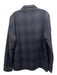 Emile Lafaurie NWT Size XL Navy & Gray Wool Blend Plaid Chore Jacket Jacket XL