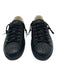 Gucci Shoe Size 8.5 Black Leather Low Top Men's Shoes 8.5