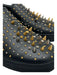 Gucci Shoe Size 8.5 Black Leather Spikes Slip On Men's Shoes Black / 8.5